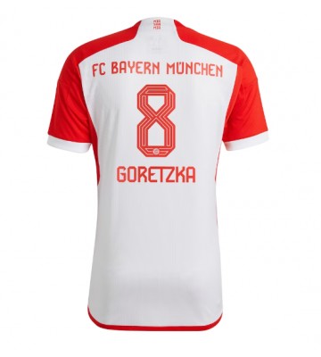 Lacne Muži Futbalové dres Bayern Munich Leon Goretzka #8 2023-24 Krátky Rukáv - Domáci
